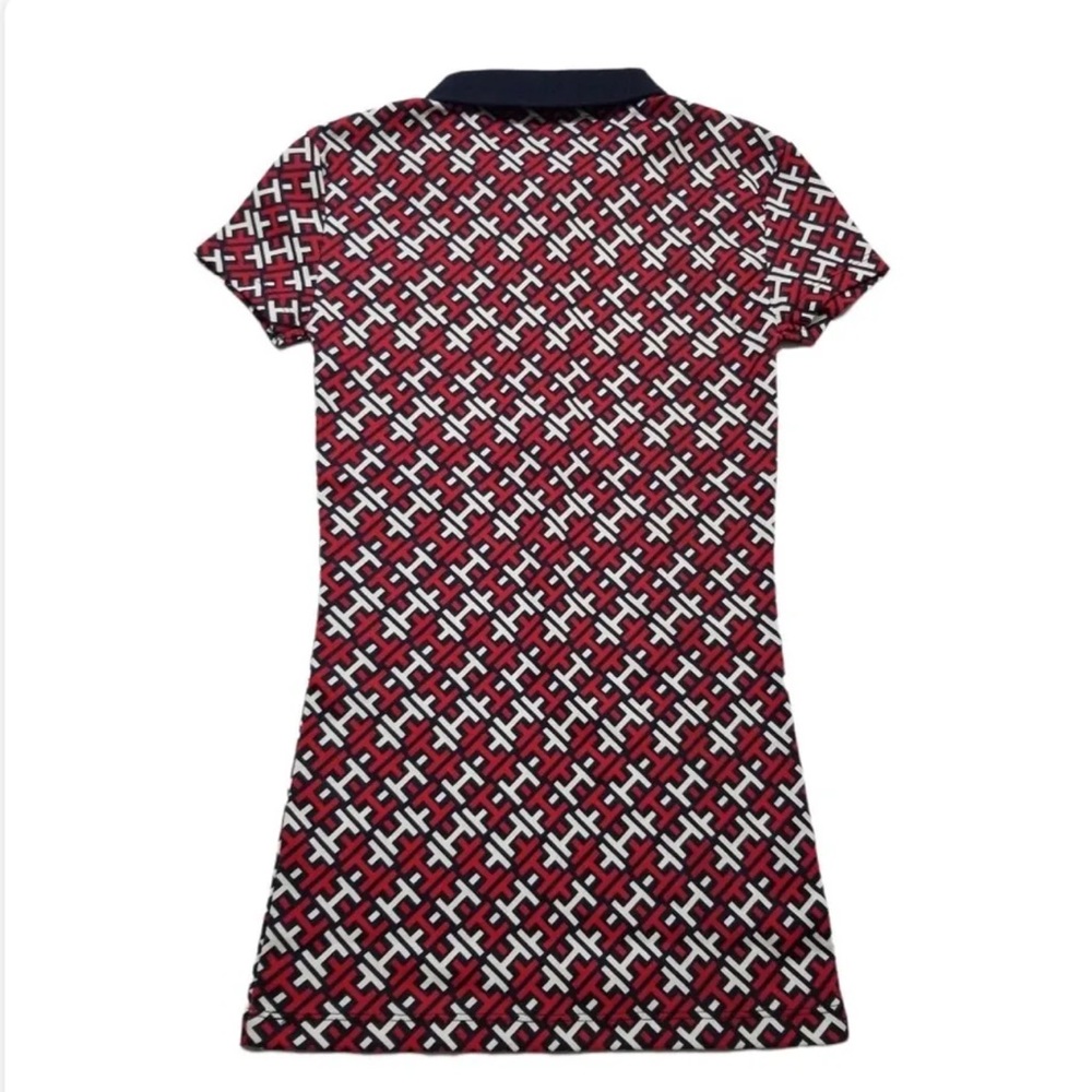 Tommy Hilfiger Women's Front Zip Printed Polo Shirt Size M - Picture 5 of 12